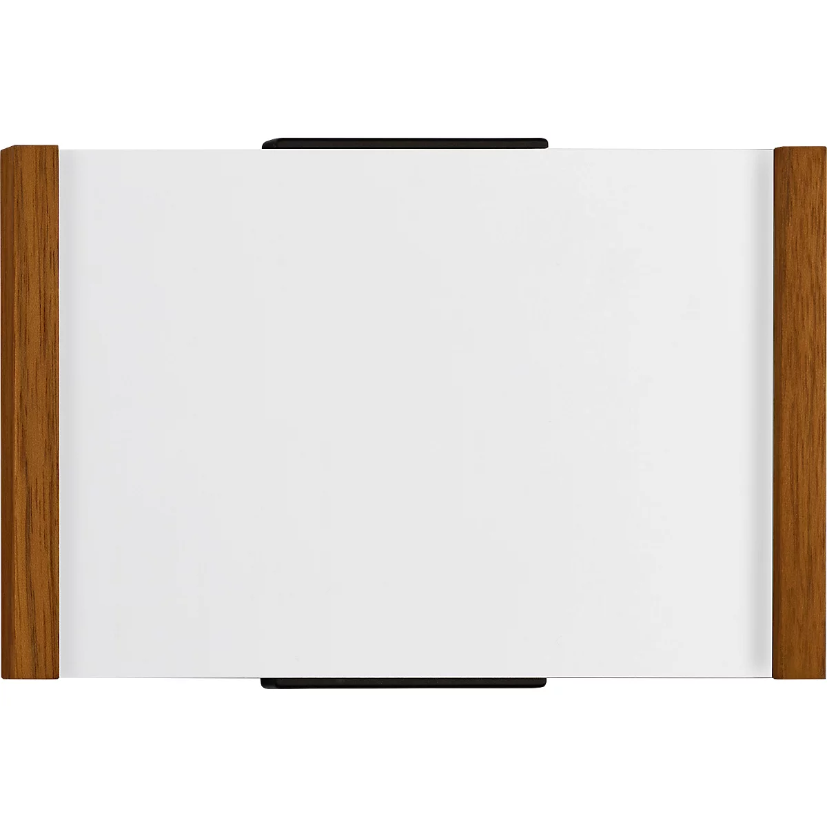 moedel Türschild LMH, DIN A6, Holz- und Aluminiumrahmen, individuell beschriftbar, Polyester-Abdeckung, Klebemontage, B 160 x H 103 mm, Eiche