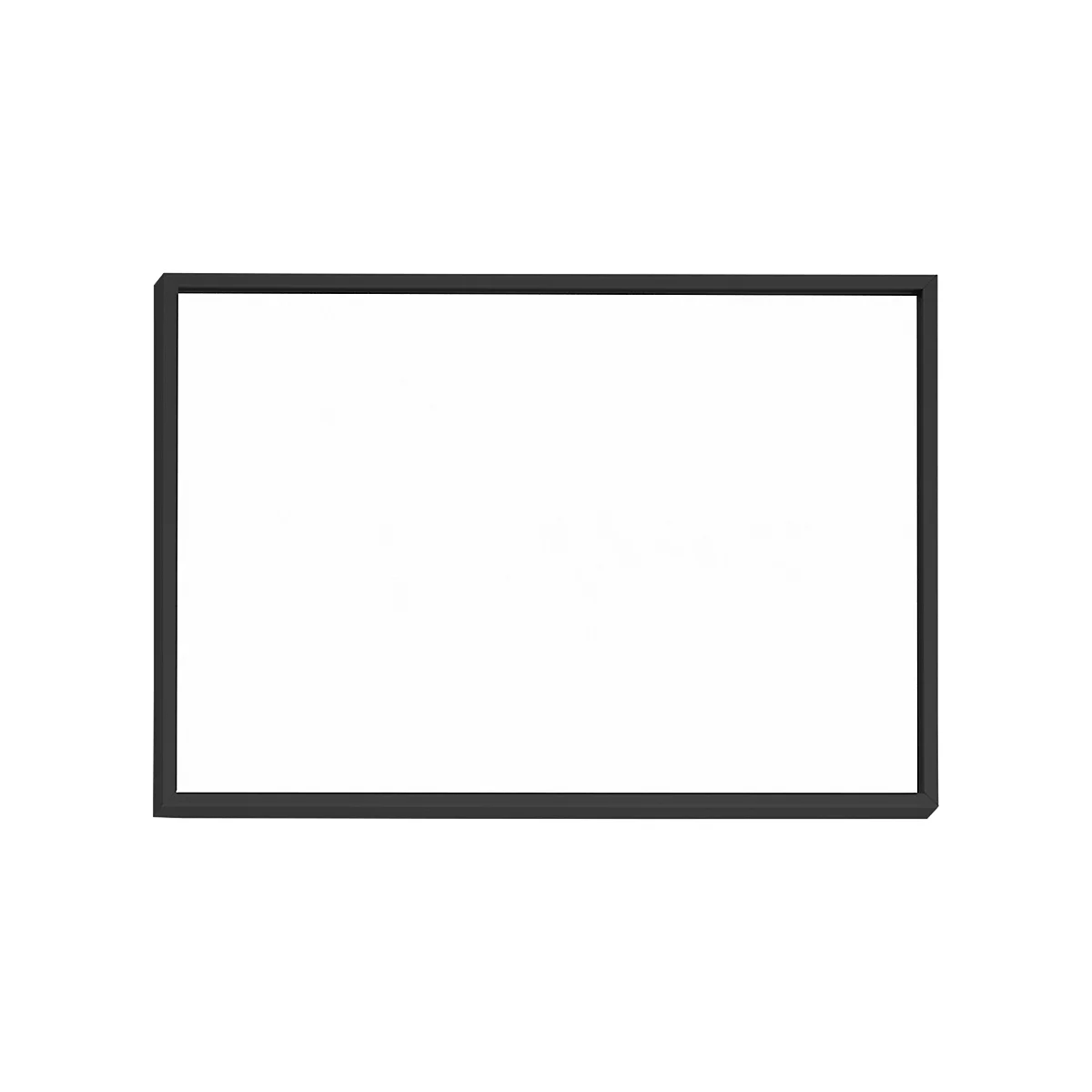 moedel Türschild Madrid, DIN A6, Querformat, Aluminiumrahmen, Polyesterabdeckung, Klebemontage, B 150,5 x H 105,5 mm, schwarz