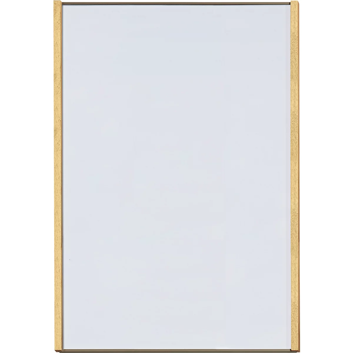moedel wandbord LMH, DIN A3, staand formaat, frame van hout en aluminium, zelfklevend of schroefbevestiging, B 308,5 x H 422,5 mm, brons/mapulier