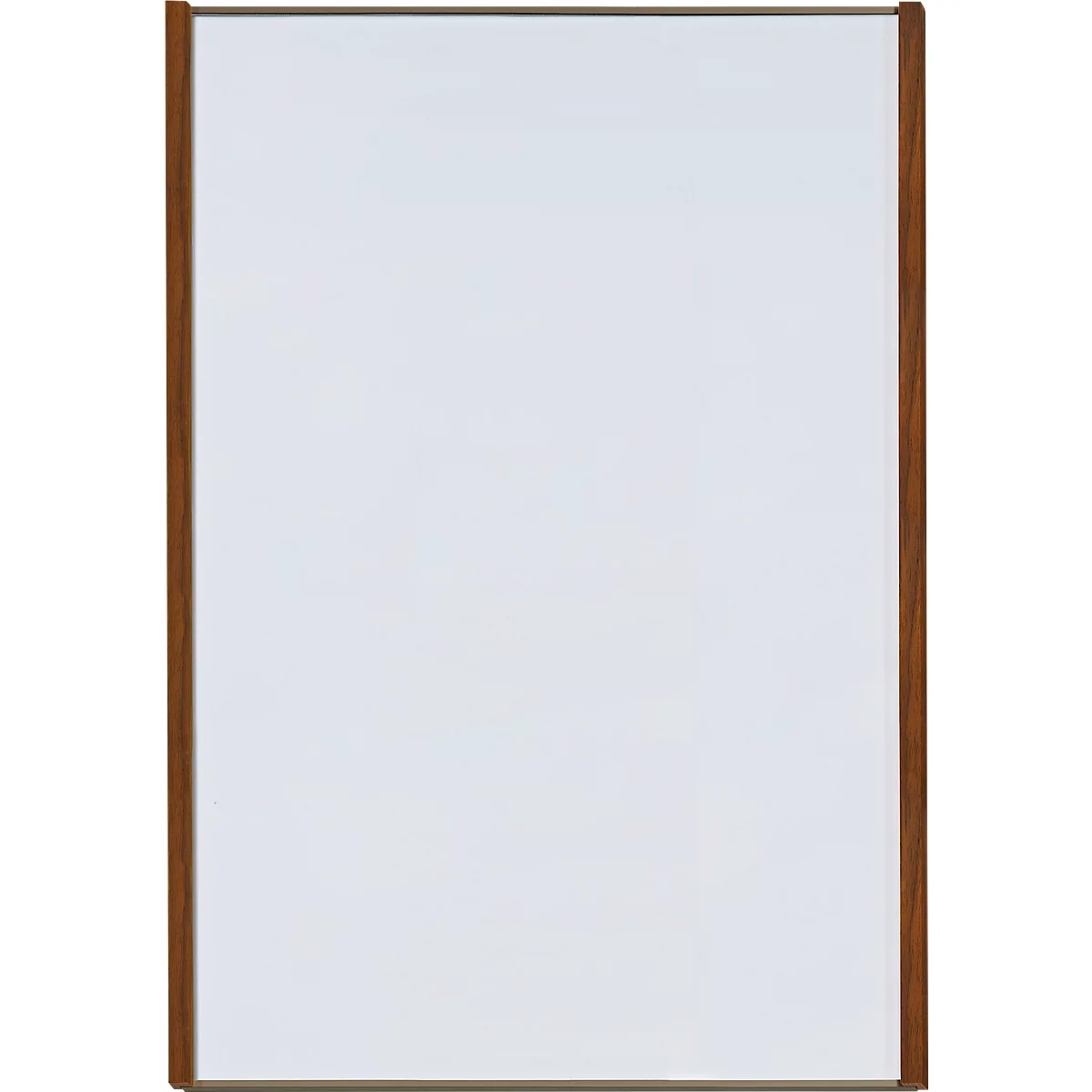 moedel Wandschild LMH, DIN A3, Hochformat, Holz- und Aluminiumrahmen, Klebe- oder Schraubmontage, B 308,5 x H 422,5 mm, bronze/Nussbaum