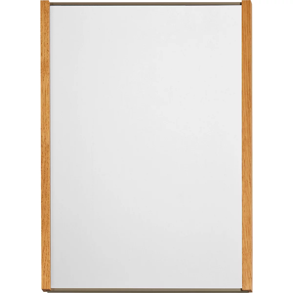 moedel Wandschild LMH, DIN A4, Hochformat, Holz- und Aluminiumrahmen, Klebe- oder Schraubmontage, B 308,5 x H 422,5 mm, bronze/Eiche