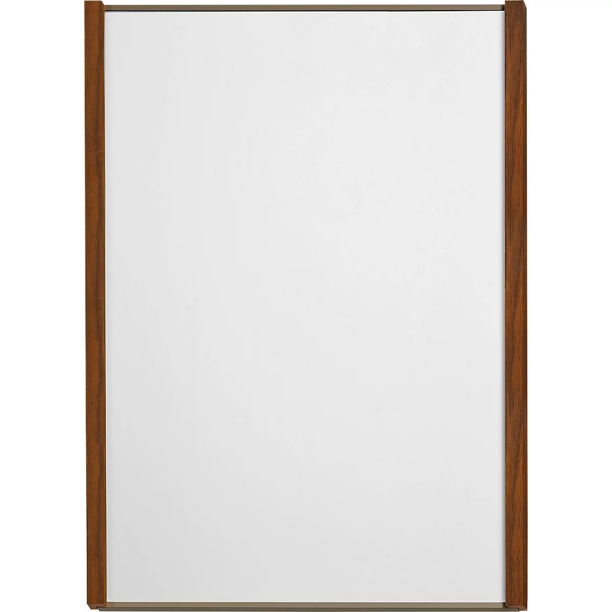 moedel Wandschild LMH, DIN A4, Holz- und Aluminiumrahmen, Bronze eloxiert, Klebe- oder Schraubmontage, B 221,5 x H 299,5 mm, bronze/Nussbaum
