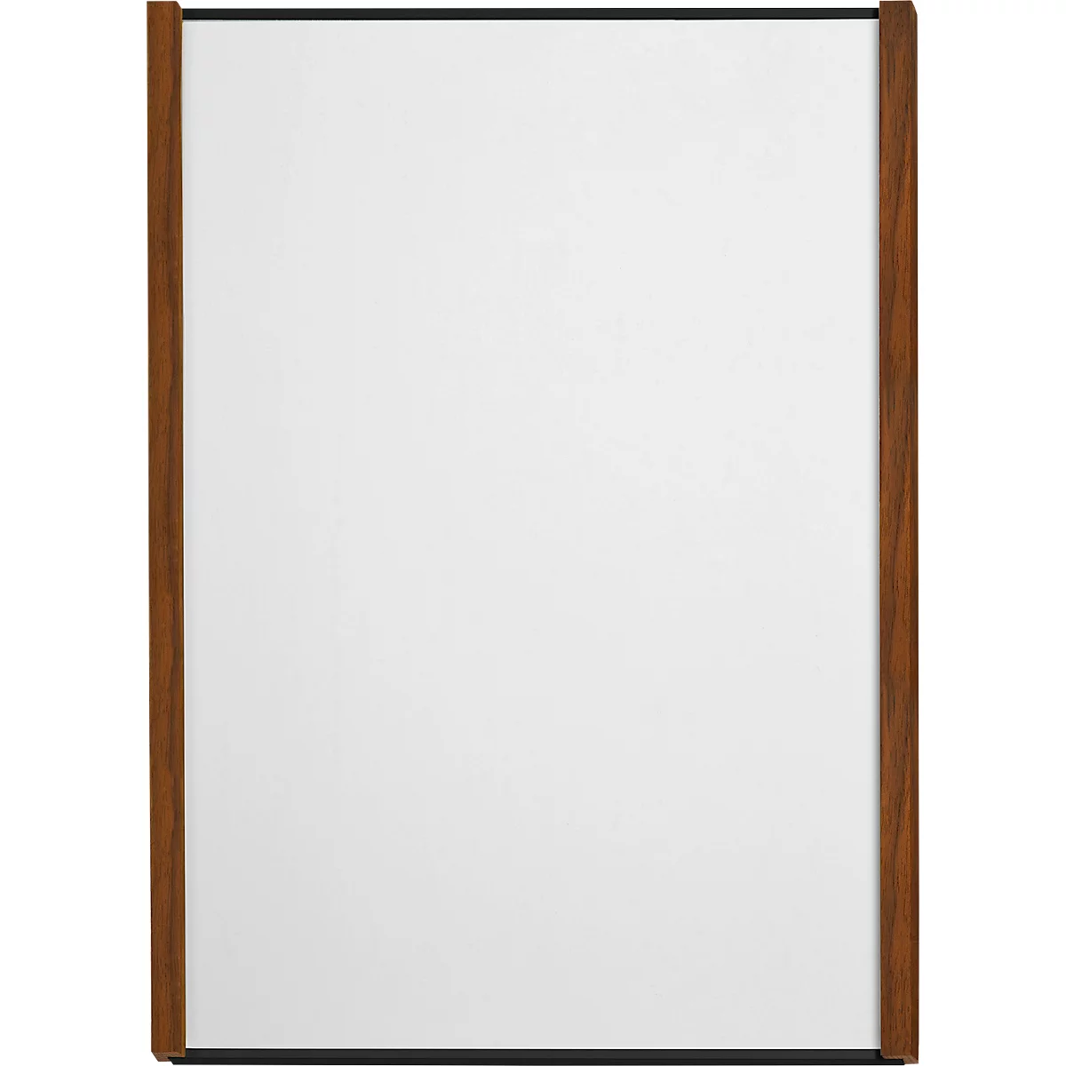 moedel Wandschild LMH, DIN A4, wechselbare Einlagen, Klebemontage, B 221,5 x H 299,5 mm, Nussbaum/schwarz
