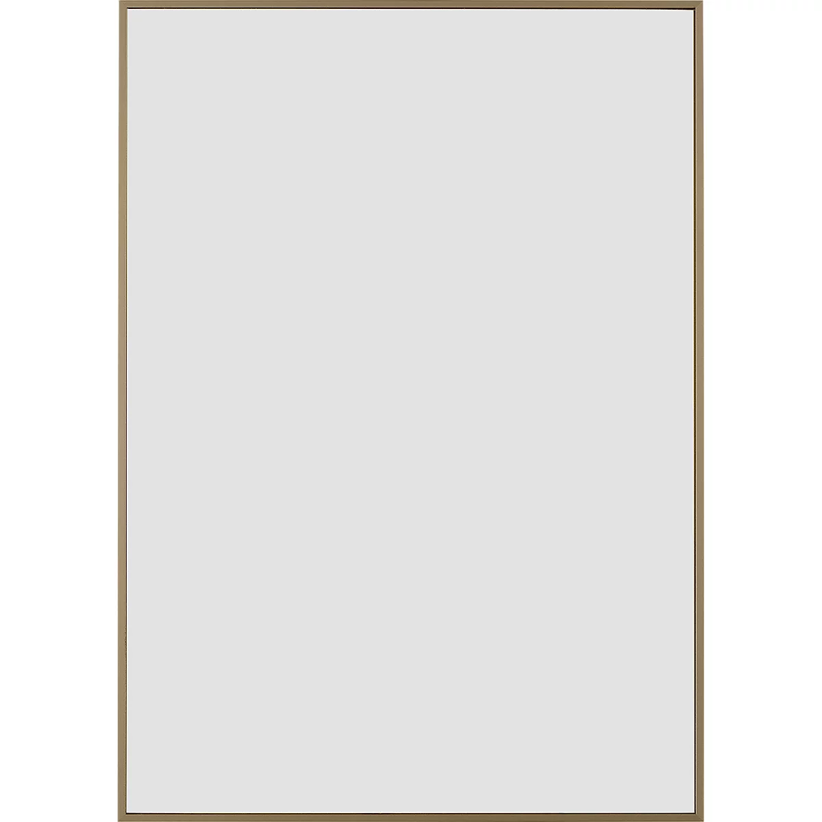 moedel Wandschild Madrid, DIN A4, Hochformat, Bronze eloxiert, Klebe- oder Schraubmontage, B 212,5 x H 299,5 mm, mit Einleger, bronze