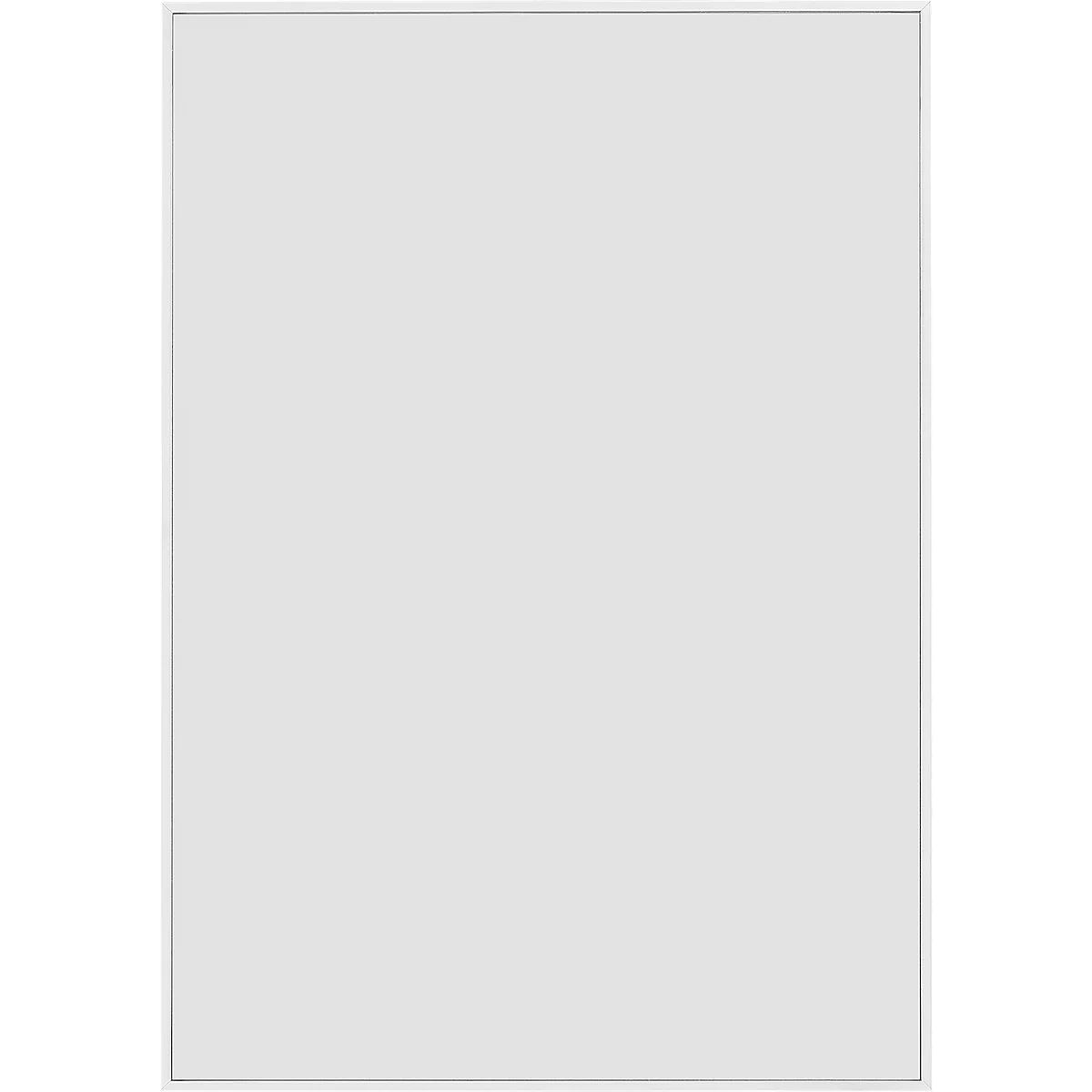 moedel Wandschild Madrid, DIN A4, Hochformat, eloxiert, Klebe- oder Schraubmontage, B 212,5 x H 299,5 mm, mit Einleger, weiß