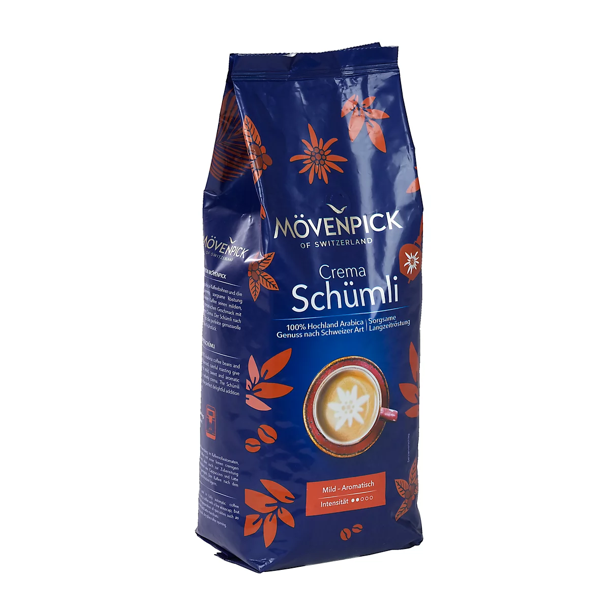 Mövenpick Koffie Crema Schümli, intensiteit 2/5, hele bonen, 1 kg