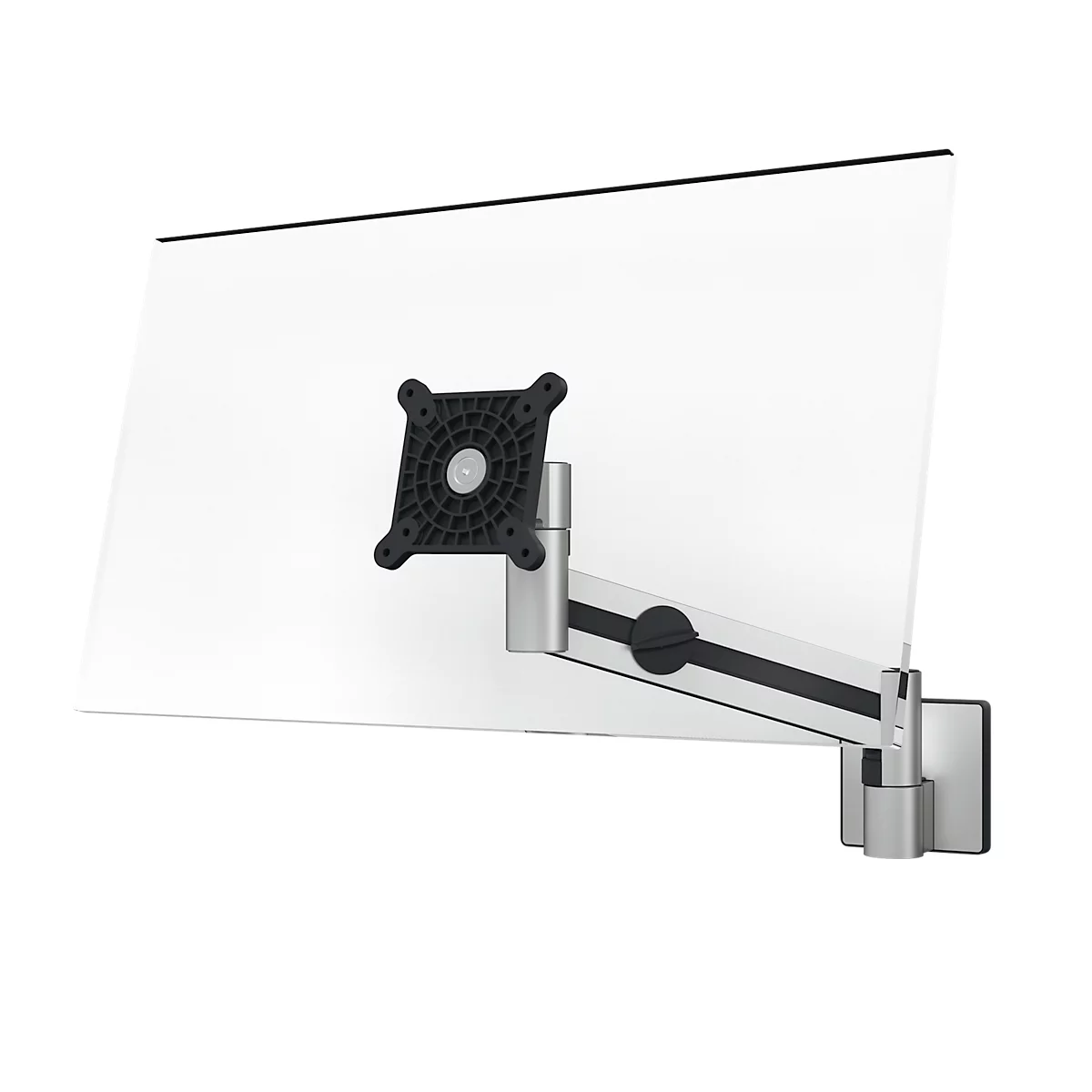 contact zelf Grappig Monitor muurbevestiging Duurzaam, met arm, voor 1 display 21-27", tot 8 kg,  VESA, draaibaar & kantelbaar, metallic zilver voordelig kopen | Schäfer Shop