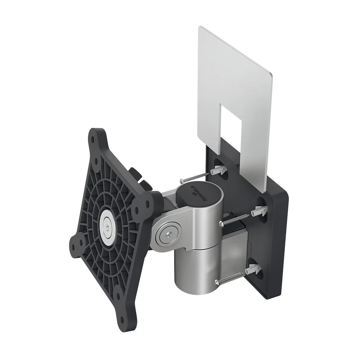Monitor muurbevestiging Duurzaam, voor 1 display 21-27', tot 8 kg, VESA, draaibaar &amp; kantelbaar, metallic zilver