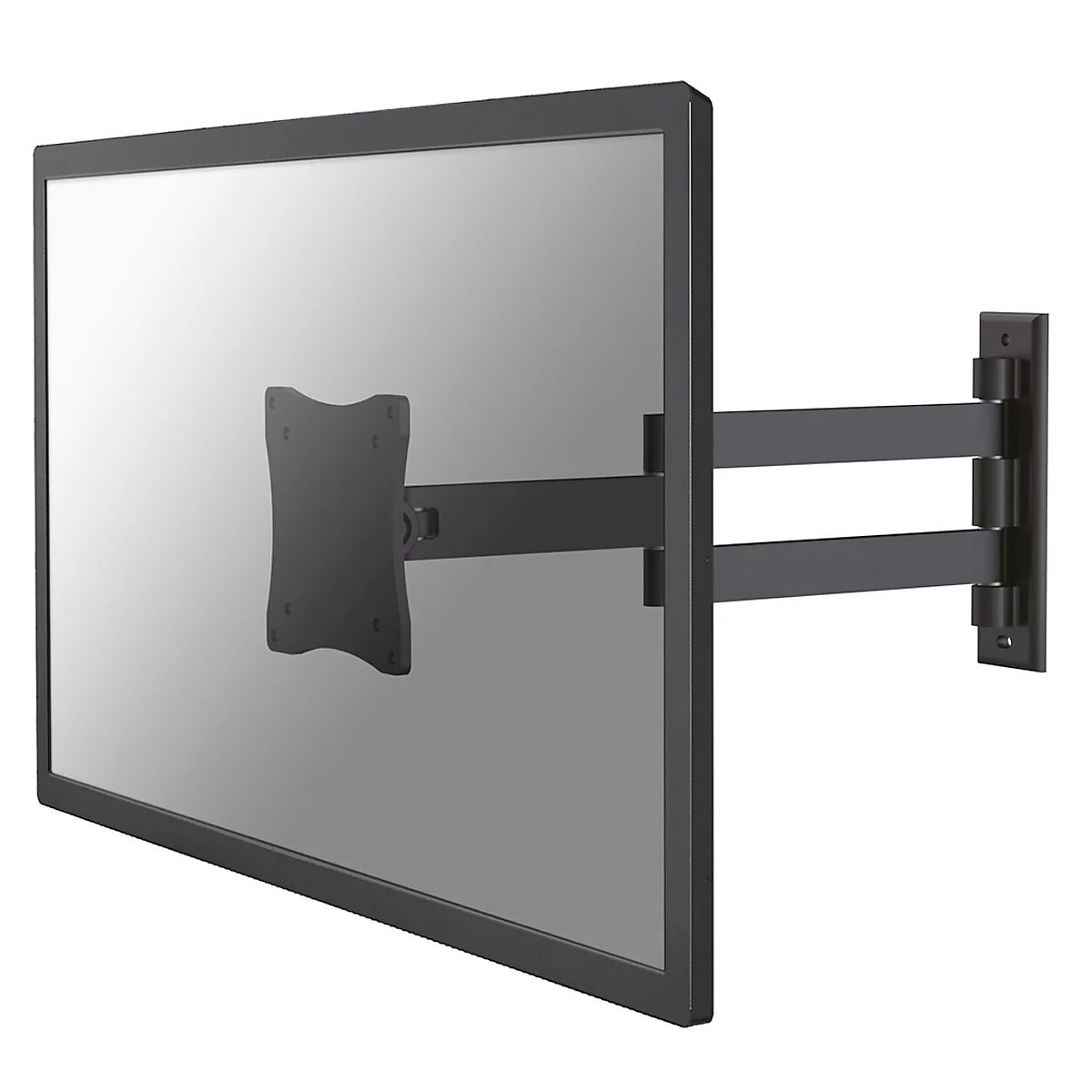 Monitor-Wandhalterung Neomounts by NewStar FPMA-W830BLACK, bis 27″, neig-/schwenk-/tiefenverstellbar, VESA-komp.