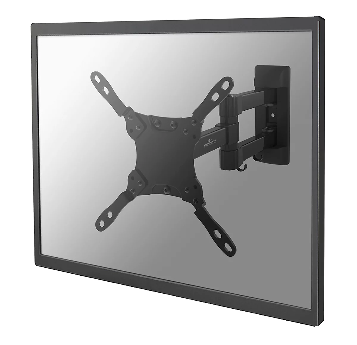 Monitor-Wandhalterung Neomounts by NewStar NM-W225BLACK, für Flachbildschirme bis 32″, neig- & schwenkbar, tiefenverstellbar