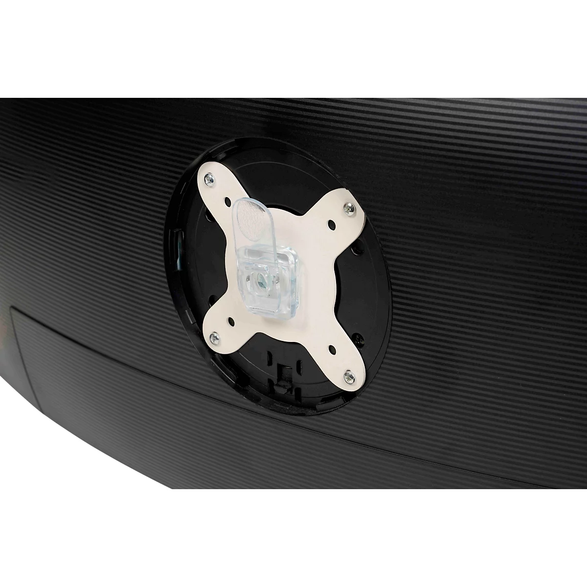 Monitorarm BakkerElkhuizen BE Flexibel, voor 1 monitor, tot 10 kg, draaibaar, kantelbaar en zwenkbaar, klembreedte 80 mm, VESA-compatibel, ergonomisch, in hoogte verstelbaar van 170 tot 582 mm, lichtgrijs/wit