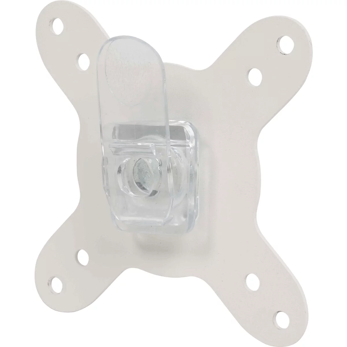 Monitorarm BakkerElkhuizen BE Flexibel, voor 1 monitor, tot 10 kg, draaibaar, kantelbaar en zwenkbaar, klembreedte 80 mm, VESA-compatibel, ergonomisch, in hoogte verstelbaar van 170 tot 582 mm, lichtgrijs/wit