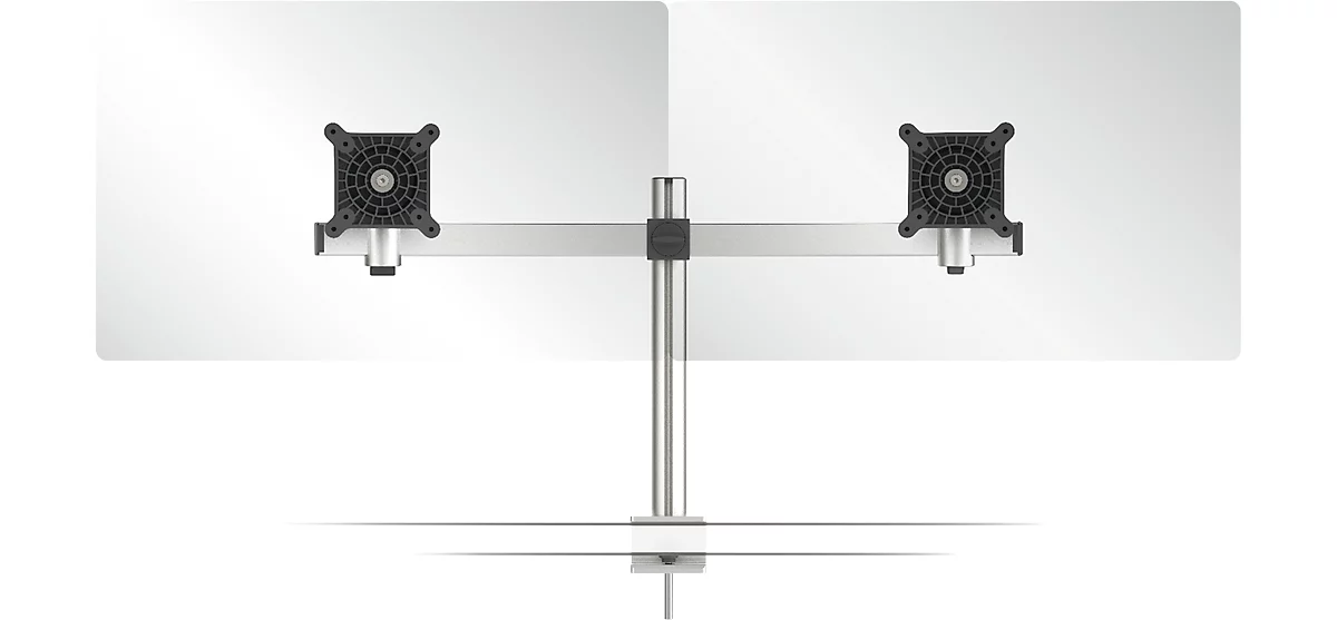 Monitorarm Durable, für 2 Displays 21-27", VESA, dreh-& neigbar, höhenverstellbar, mit Tischklemme