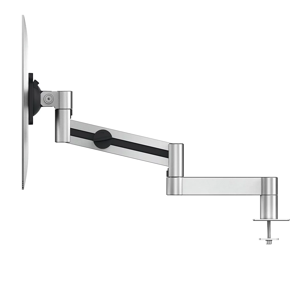 Monitorarm Durable, voor 1 display 21-27", VESA, draaibaar en kantelbaar, in hoogte verstelbaar, met bureaubus
