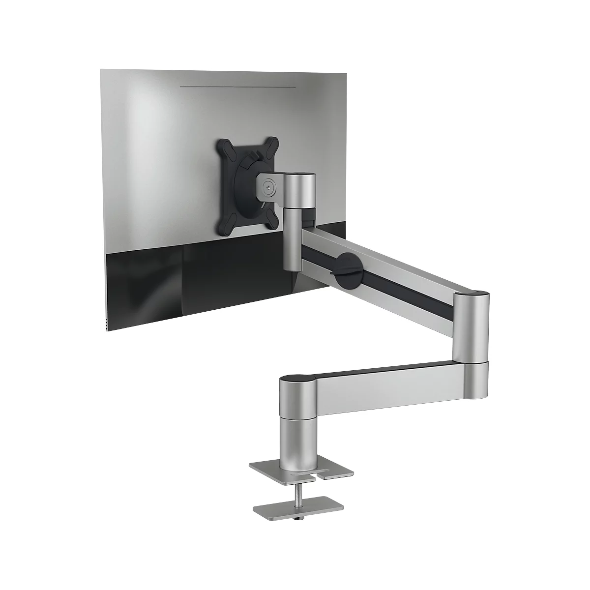 Monitorarm Durable, voor 1 display 21-27', VESA, draaibaar en kantelbaar, in hoogte verstelbaar, met bureauklem
