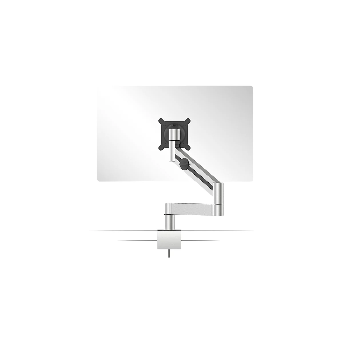 Monitorarm Durable, voor 1 display 21-27', VESA, draaibaar en kantelbaar, in hoogte verstelbaar, met bureauklem