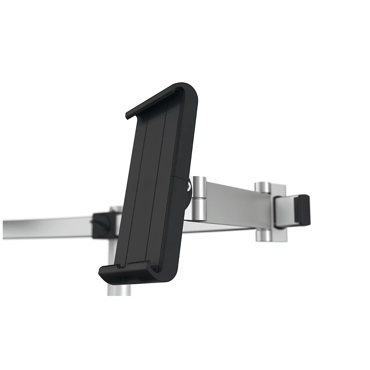 Monitorarm Duurzaam, voor 1 display 21-27" & 1 tablet 7-13", VESA, draaibaar & kantelbaar, in hoogte verstelbaar, met bureaubus