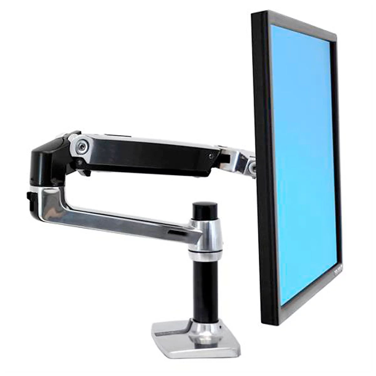 Monitorarm ergotron® LX, für 1 Display bis 34″ & bis 11,3 kg, Tischhalterung, höhen- & tiefenverstellbar, neigbar, VESA, matt-schwarz