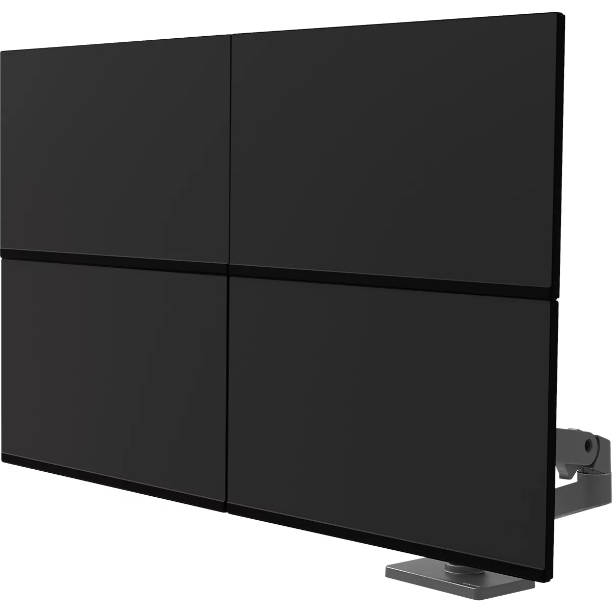Monitorarm Ergotron LX Pro Dual Direct, für 2 Displays bis 24″, neig-/schwenk-/drehbar, höhenverstellbar, Tischhalterung, VESA, Metall, dunkelgrau