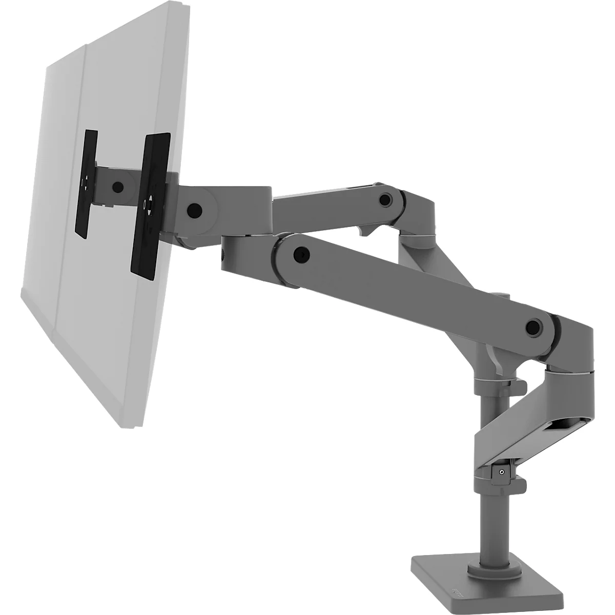 Monitorarm Ergotron LX Pro Dual Direct, für 2 Displays bis 24″, neig-/schwenk-/drehbar, höhenverstellbar, Tischhalterung, VESA, Metall, dunkelgrau