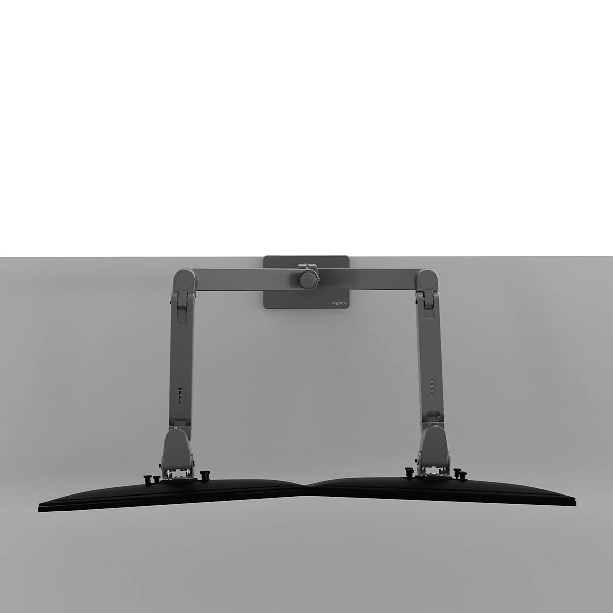 Monitorarm Ergotron LX Pro Dual Direct, für 2 Displays bis 24″, neig-/schwenk-/drehbar, höhenverstellbar, Tischhalterung, VESA, Metall, dunkelgrau