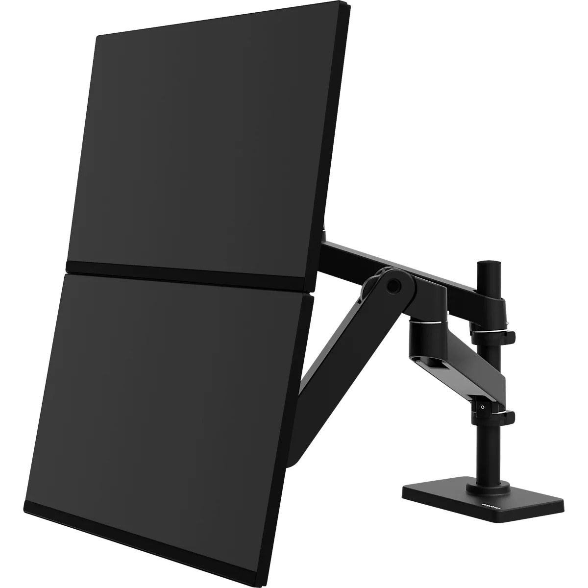 Monitorarm Ergotron LX Pro Dual Direct, für 2 Displays bis 24″, neig-/schwenk-/drehbar, höhenverstellbar, Tischhalterung, VESA, Metall, schwarz
