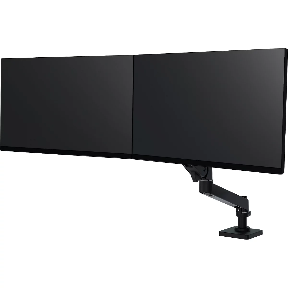 Monitorarm Ergotron LX Pro Dual Direct, für 2 Displays bis 27″, neig-/schwenk-/drehbar, höhenverstellbar, Tischhalterung, VESA, Metall, schwarz