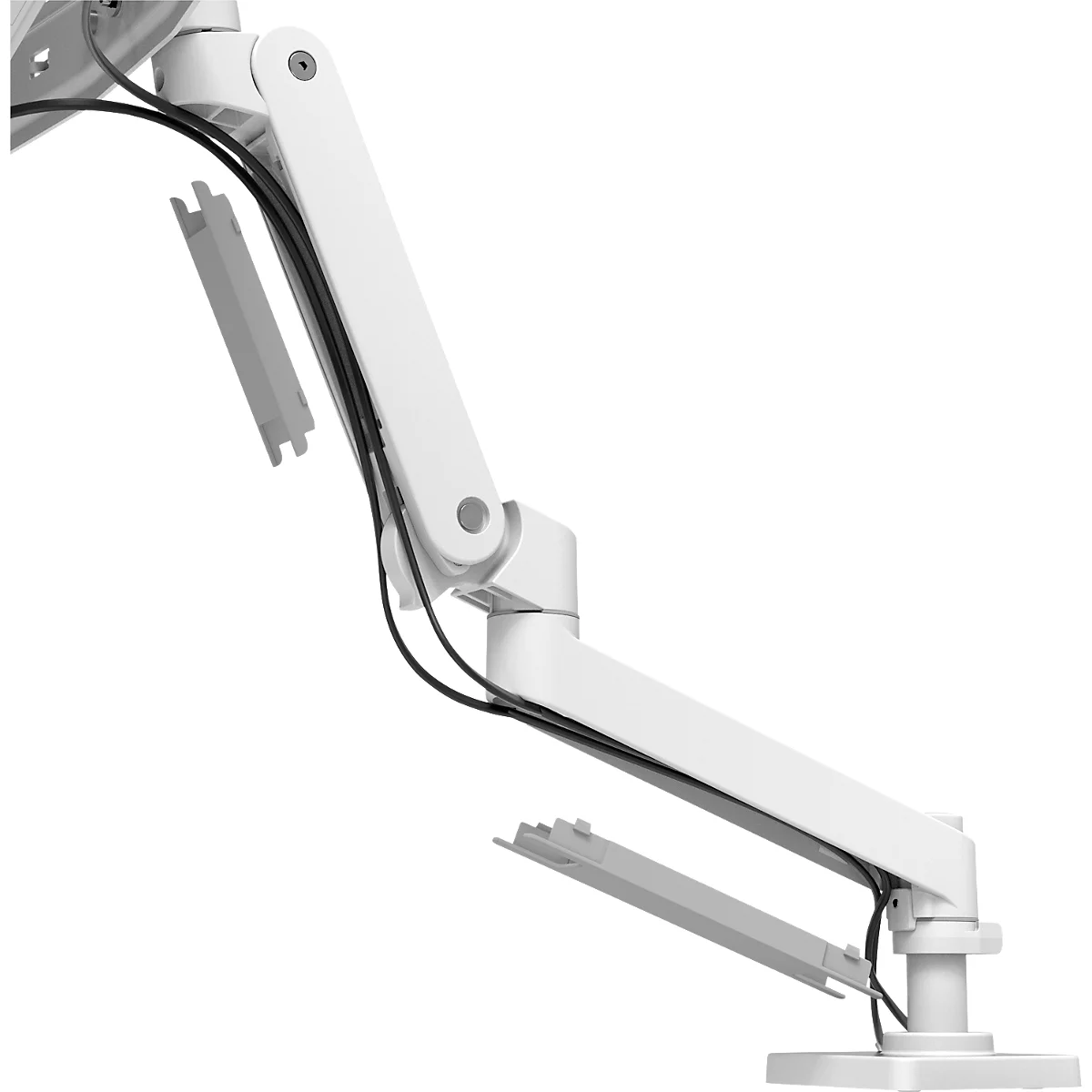 Monitorarm Ergotron LX Pro Dual Direct, für 2 Displays bis 27″, neig-/schwenk-/drehbar, höhenverstellbar, Tischhalterung, VESA, Metall, weiß