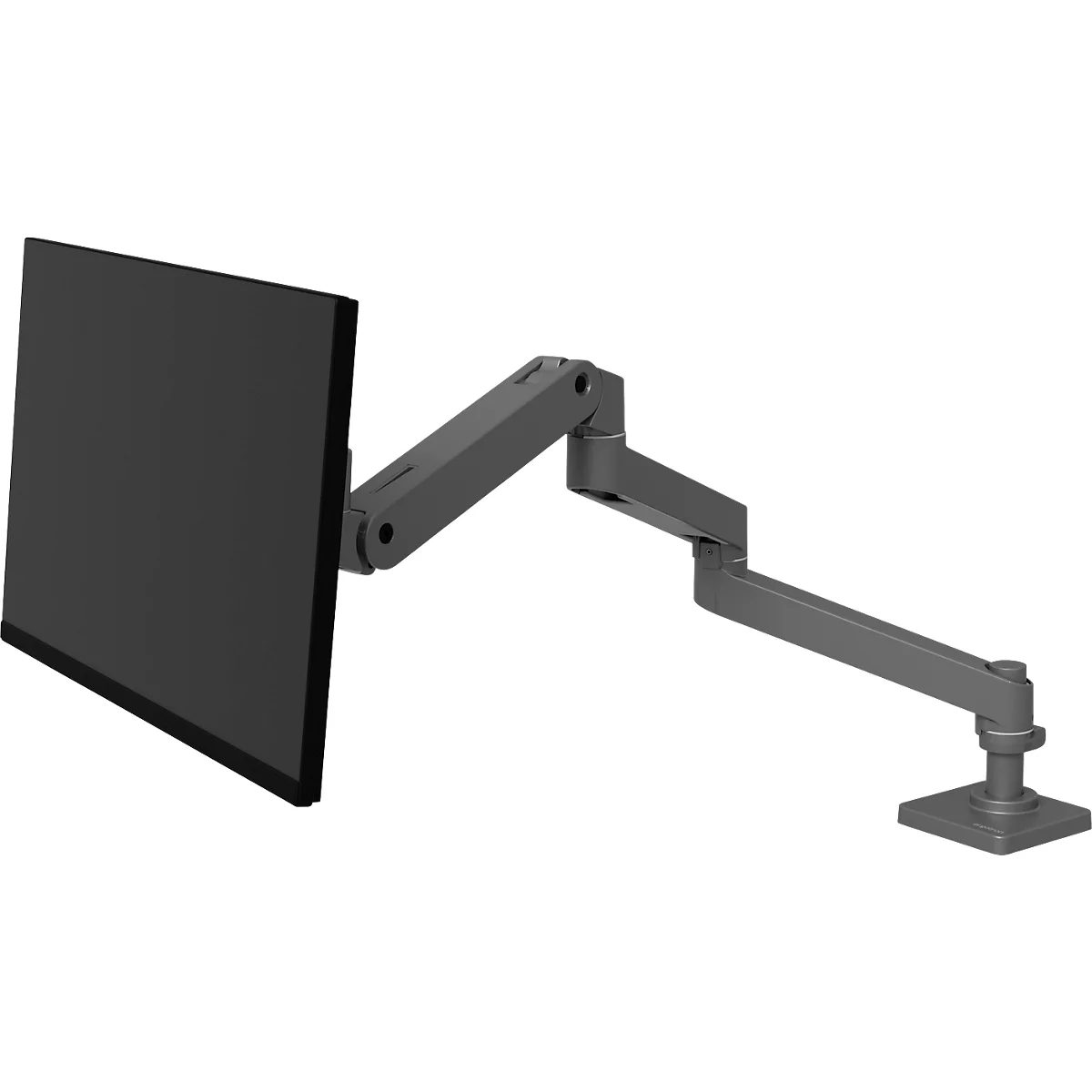 Monitorarm Ergotron LX Pro, für 1 Display bis 34″, neig-/schwenkbar, höhenverstellbar, Tischhalterung, VESA, Metall, dunkelgrau