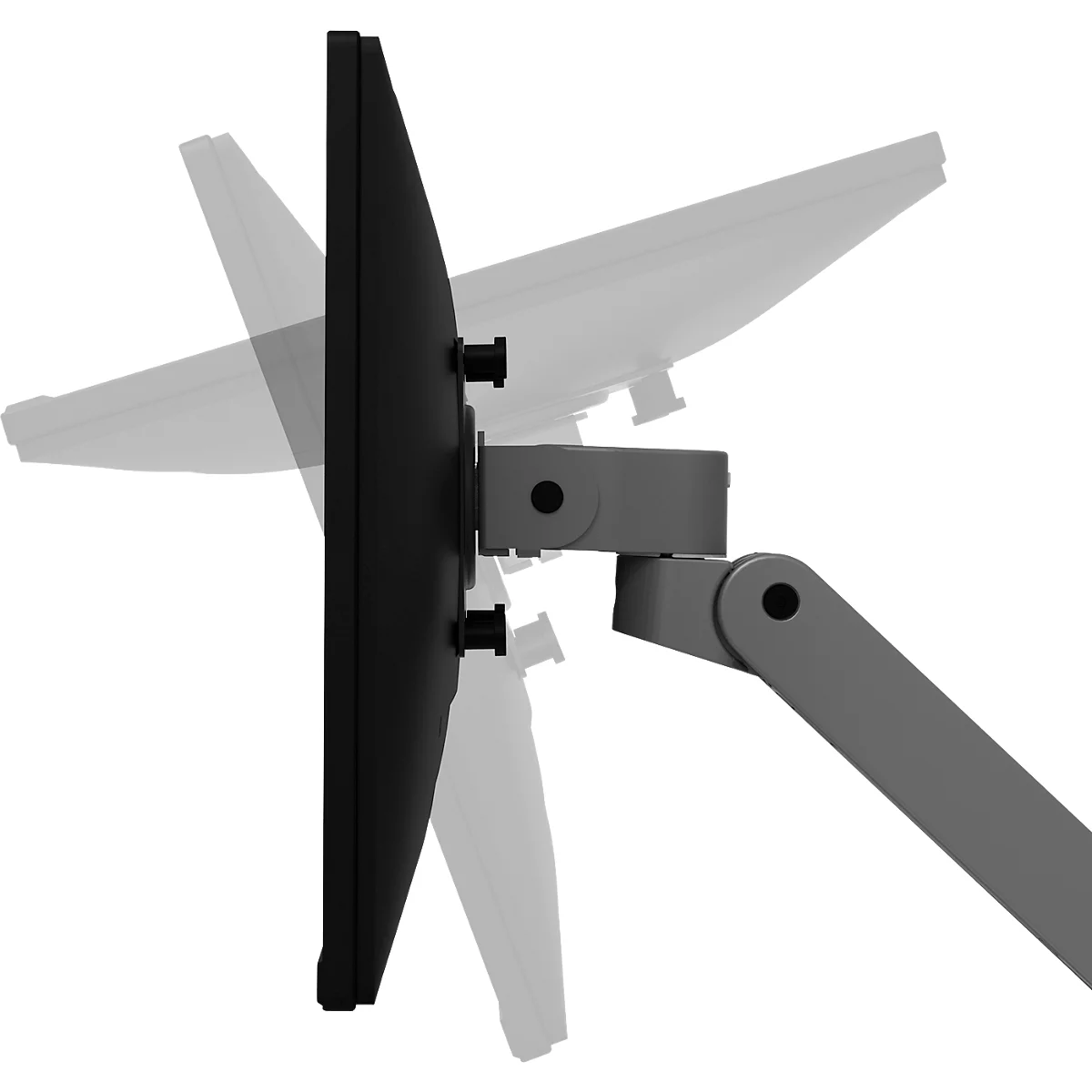 Monitorarm Ergotron LX Pro, für 1 Display bis 34″, neig-/schwenkbar, höhenverstellbar, Tischhalterung, VESA, Metall, dunkelgrau