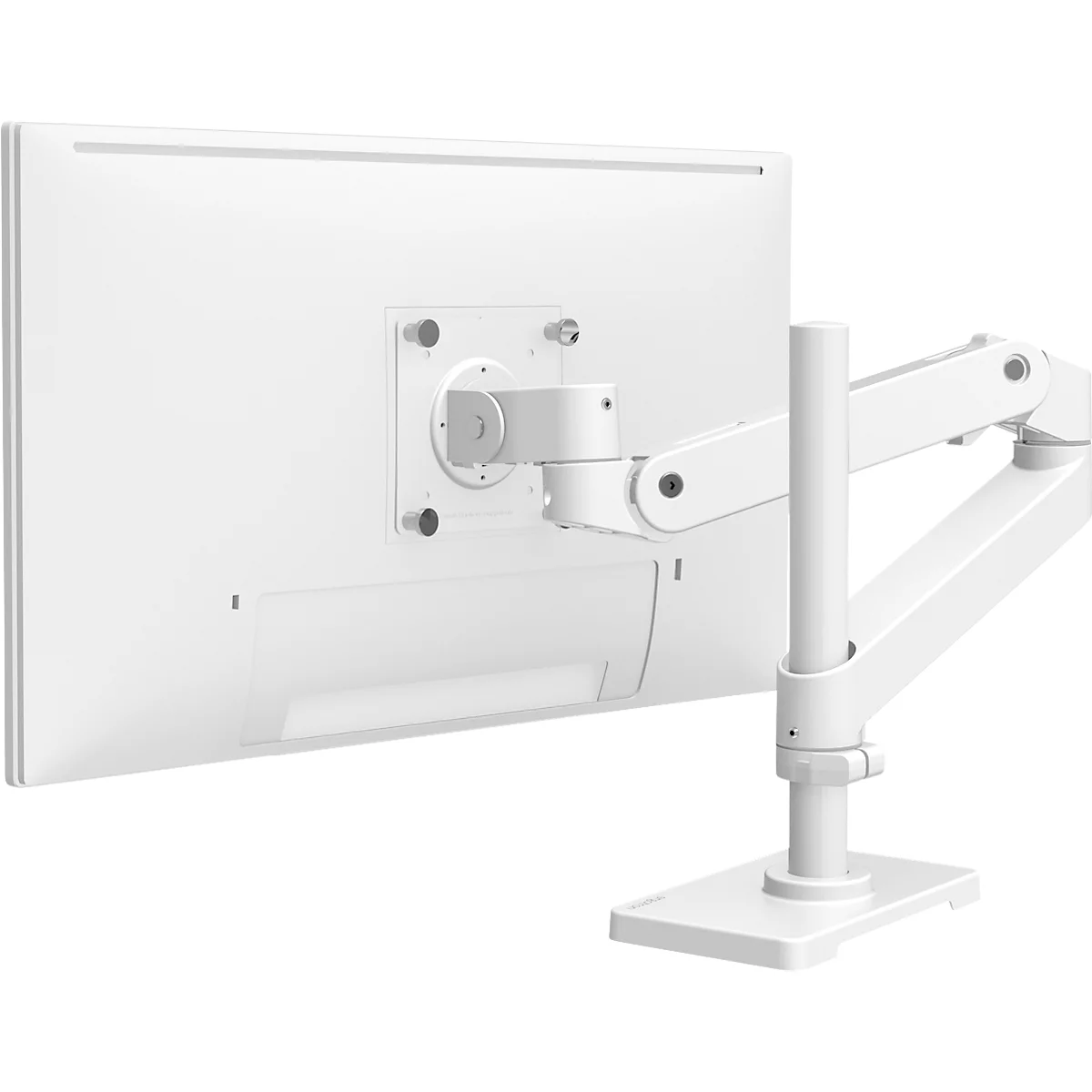 Monitorarm Ergotron LX Pro, hohe Säule, für 1 Display bis 34″, neig-/schwenkbar, höhenverstellbar, Tischhalterung, VESA, Metall, weiß