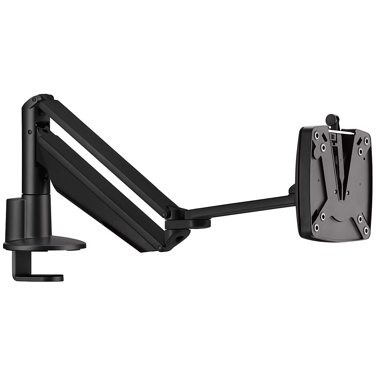 Monitorarm Novus CLU III C, für 1 Monitor bis 7 kg, mit Tischbefestigung, neig/schwenk/höhenverstellbar, schwarz