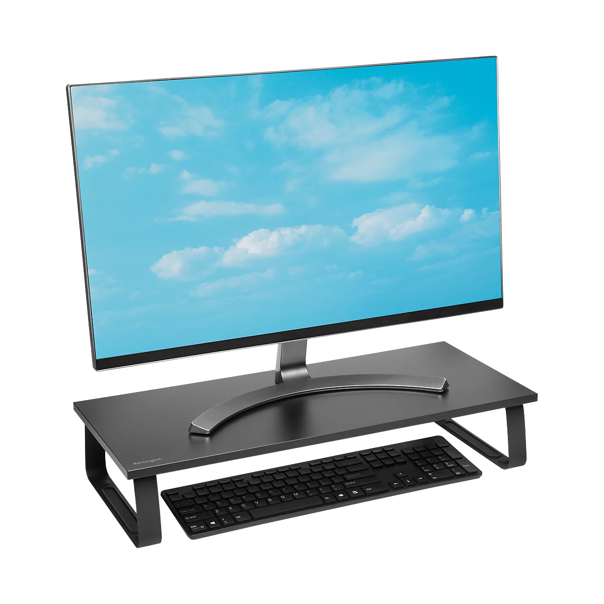 Monitorständer Kensington, extrabreit, für Full-Size-Tastatur, bis 32 Zoll, schwarz