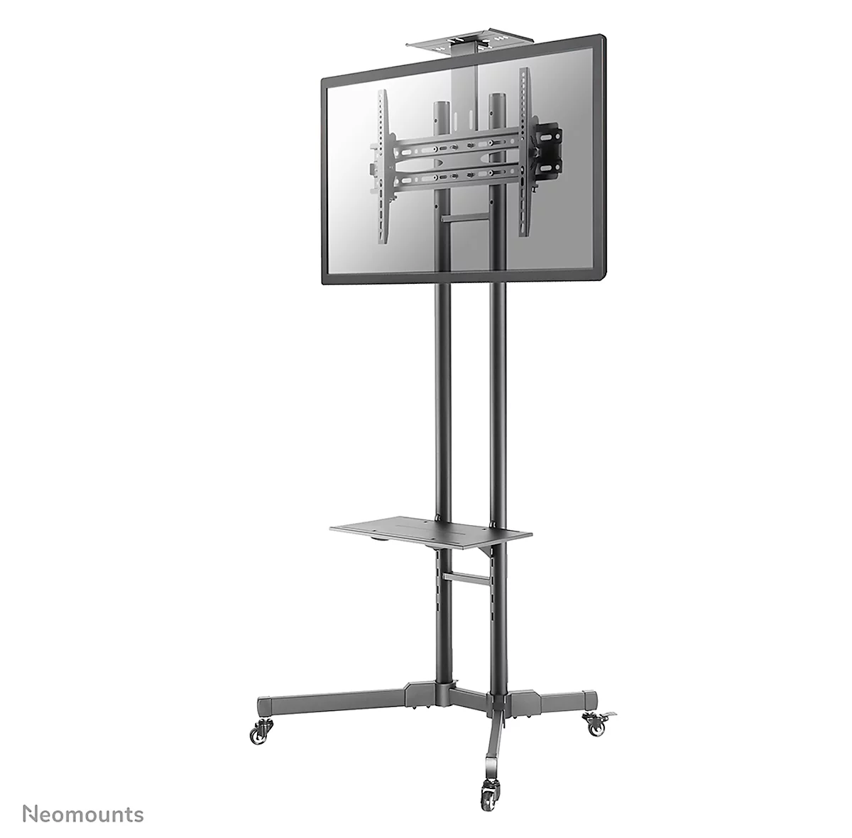 Monitorständer Neomounts® by Newstar NM-M1700BLACK, mobil, für 1 Flachbild-Display bis 75'/bis 50 kg, höhen-/tiefenverstellbar, Kabelführung, schwarz