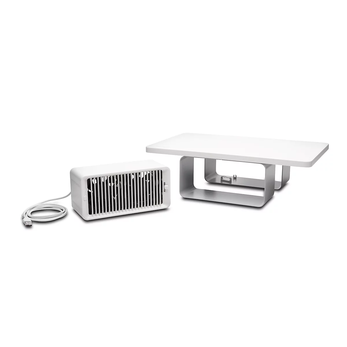 Monitorstandaard Kensington CoolView, met afneembare ventilator, voor monitoren tot 27 inch.