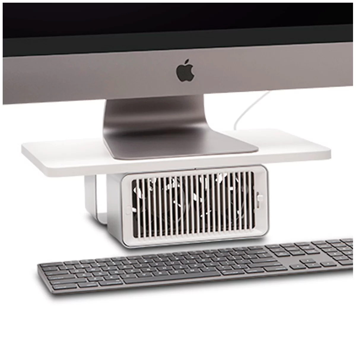 Monitorstandaard Kensington CoolView, met afneembare ventilator, voor monitoren tot 27 inch.
