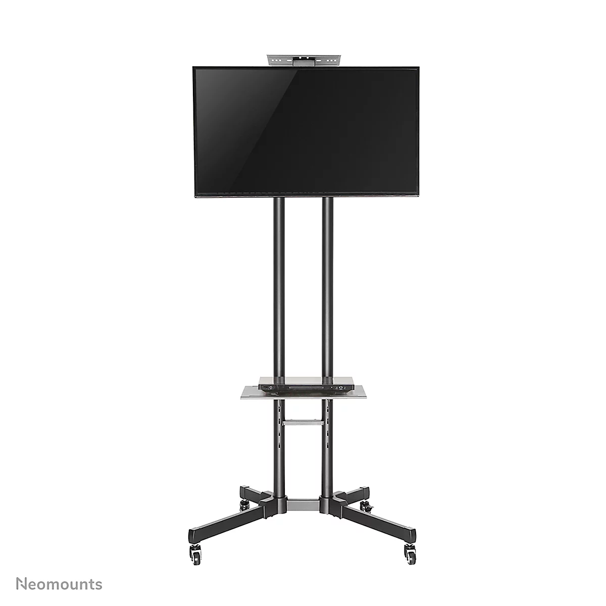 Monitorstandaard Neomounts® by Newstar NM-M1700BLACK, verrijdbaar, voor 1 flatscreen tot 75'/tot 50 kg, in hoogte/diepte verstelbaar, kabelgeleiding, zwart