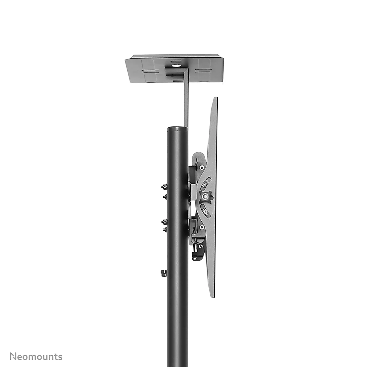 Monitorstandaard Neomounts® by Newstar NM-M1700BLACK, verrijdbaar, voor 1 flatscreen tot 75'/tot 50 kg, in hoogte/diepte verstelbaar, kabelgeleiding, zwart