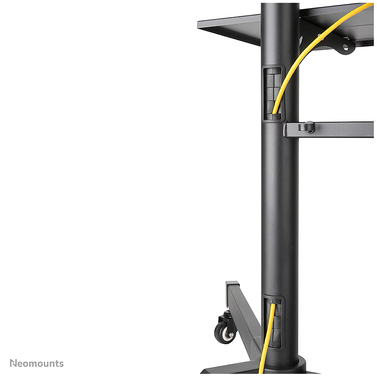 Monitorstandaard Neomounts® by Newstar NM-M1700BLACK, verrijdbaar, voor 1 flatscreen tot 75'/tot 50 kg, in hoogte/diepte verstelbaar, kabelgeleiding, zwart