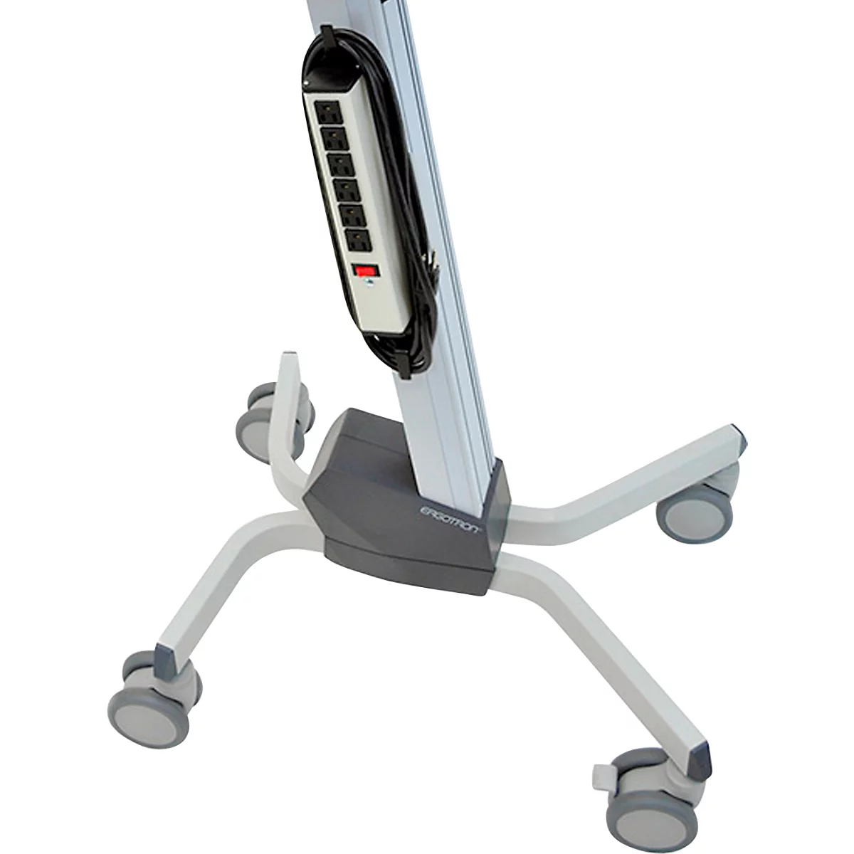 Monitorwagen Ergotron Neo-Flex 24-206-214, mit Schwenkarm, bis 5,5 kg, bis 27', höhenverstellbar, neig- & schwenkbar, VESA, grau