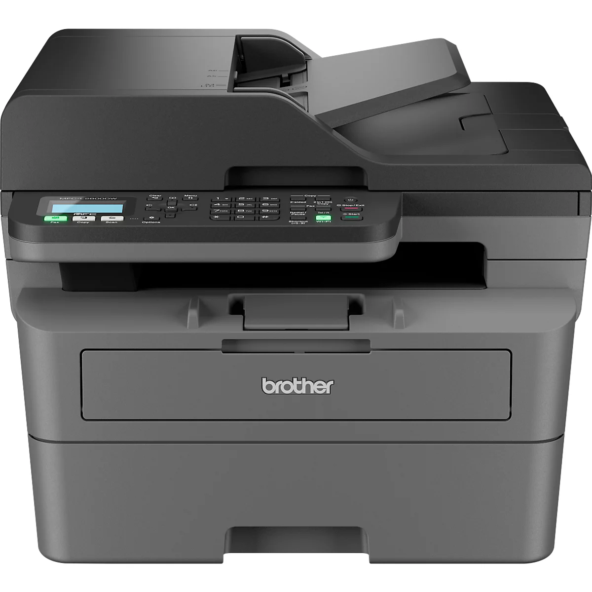 Monolaser Multifunktionsdrucker Brother MFC-L2800DW, 4 in 1, USB/LAN/WLAN, Auto-Duplex/Mobildruck, bis A4, inkl. Toner