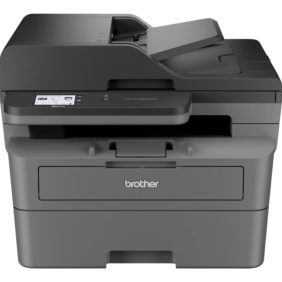 Monolaser Multifunktionsdrucker Brother MFC-L2827DW, 4 in 1, USB/LAN/WLAN, Auto-Duplex/Mobildruck, bis A4, inkl. Toner