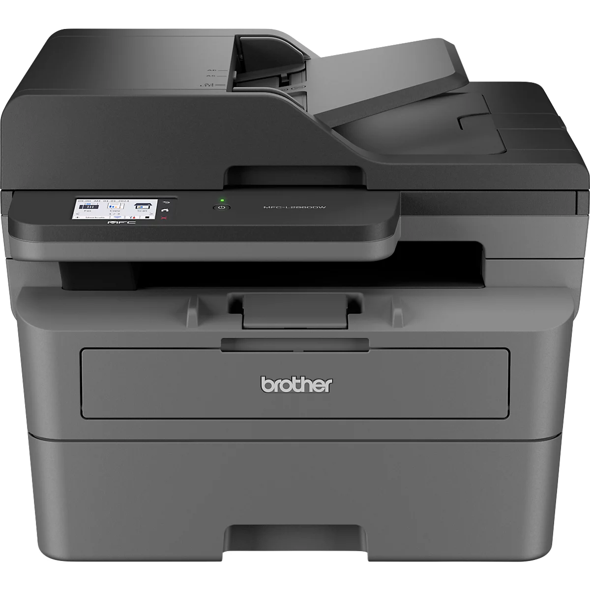 Monolaser Multifunktionsdrucker Brother MFC-L2860DW, 4 in 1, USB/LAN/WLAN, Auto-Duplex/Mobildruck, bis A4, inkl. Toner