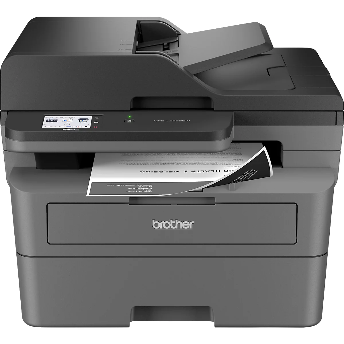 Monolaser Multifunktionsdrucker Brother MFC-L2860DW, 4 in 1, USB/LAN/WLAN, Auto-Duplex/Mobildruck, bis A4, inkl. Toner