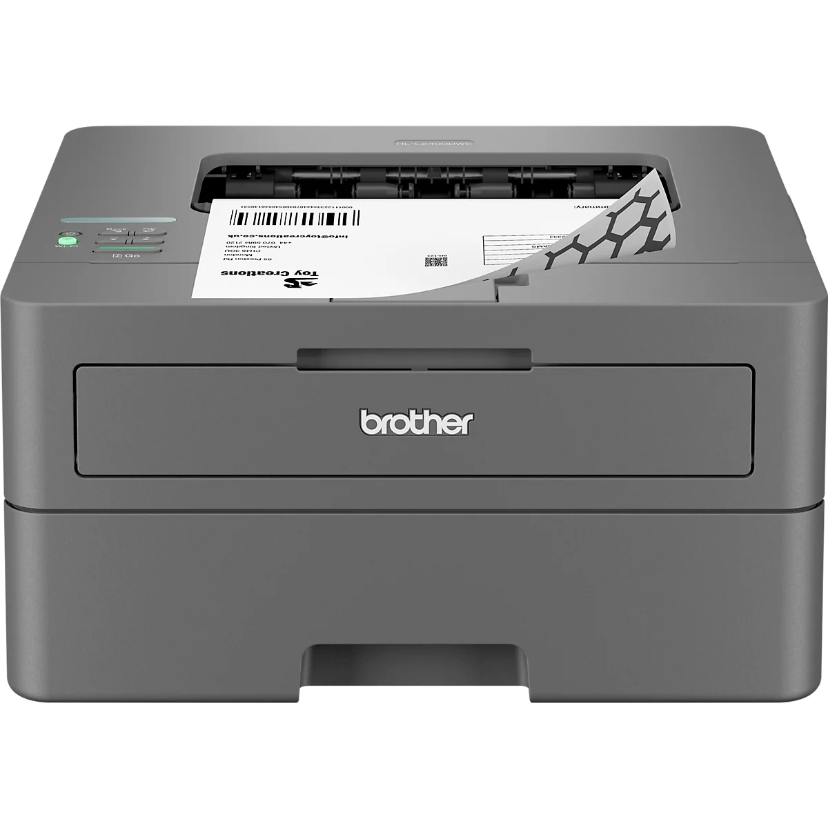 Monolaserdrucker Brother HL-L2400DW, USB/LAN/WLAN, Auto-Duplex/Mobildruck, bis A4, inkl. Toner