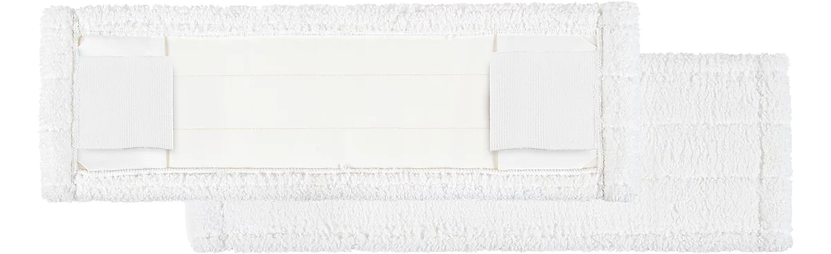Mopa de microfibra Perfect White, anchura 400 mm, con bolsillos y solapas