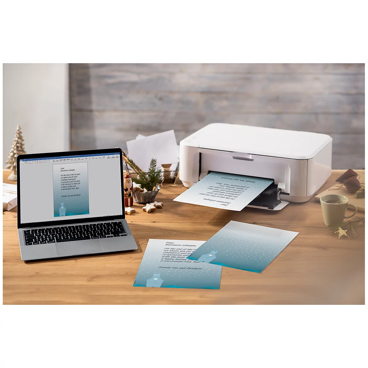 Motiefpapier Sigel 'Polar Bear', DIN A4, 90 g/m², wit fijn papier, 25 vel 
