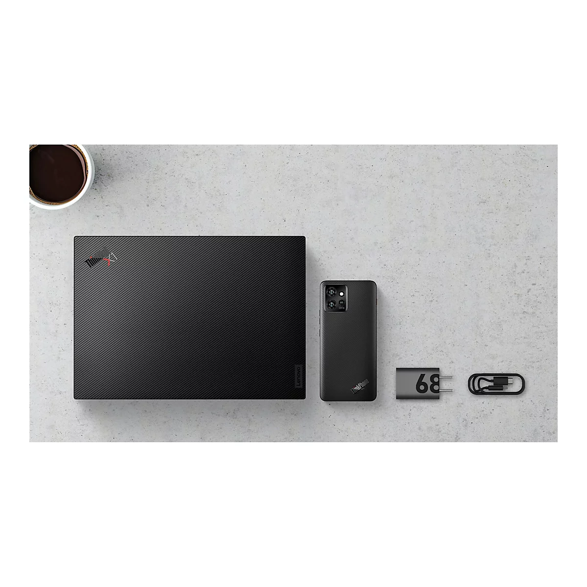 Motorola ThinkPhone - 5G Smartphone - Dual-SIM - RAM 8 GB / Interner Speicher 256 GB - pOLED-Display - 6.6'