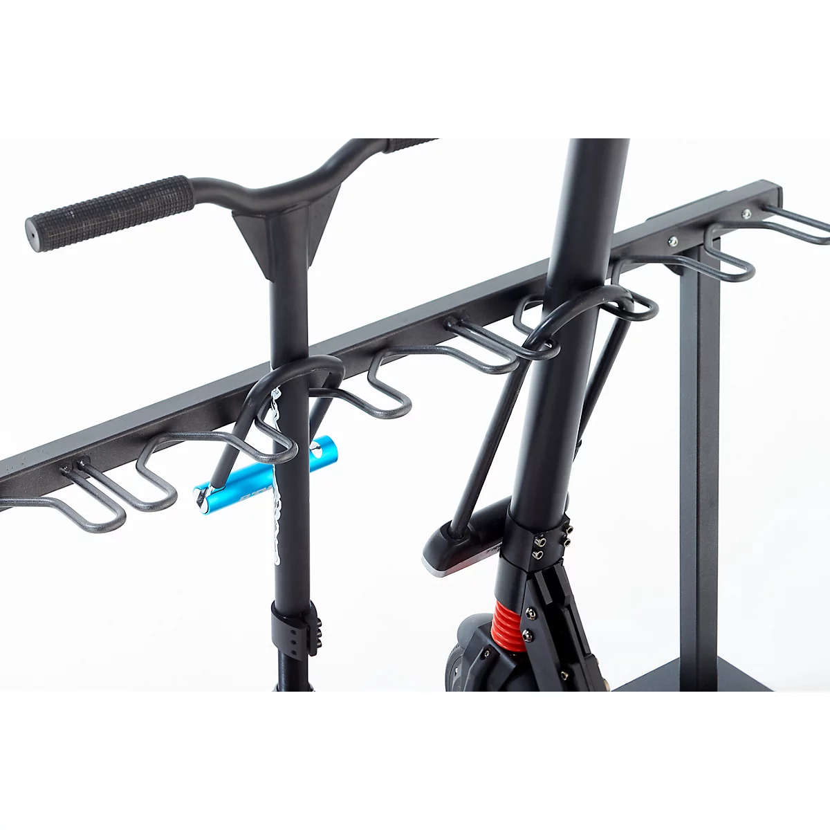 Mottez M509S, 1-zijdig, voor maximaal 9 steps, B 1190 x D 200 x H 590 mm, gepoedercoat staal, antraciet