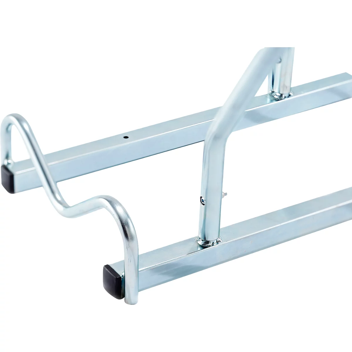 Mottez Support pour 2 vélos, module de rallonge, acier galvanisé, arceau avec caoutchouc, L 760 x P 670 x H 740 mm